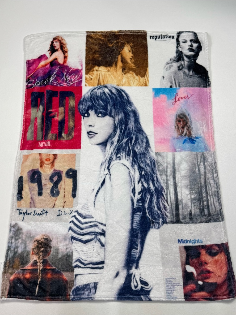 Taylor Swift Album Collage Throw Blanket - Multi Color